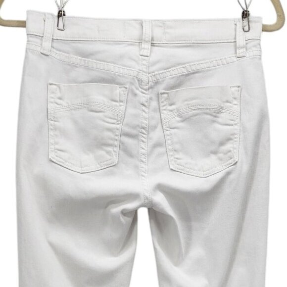 Free People Hi-Rise White Denim Skinny Jeans Womens 26 - Picture 4 of 8